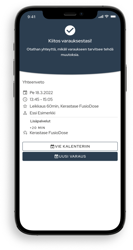 Beispiel für eine bestätigte Buchung auf der Slotti-Buchungsseite auf Smartphone-Bildschirm dargestellt